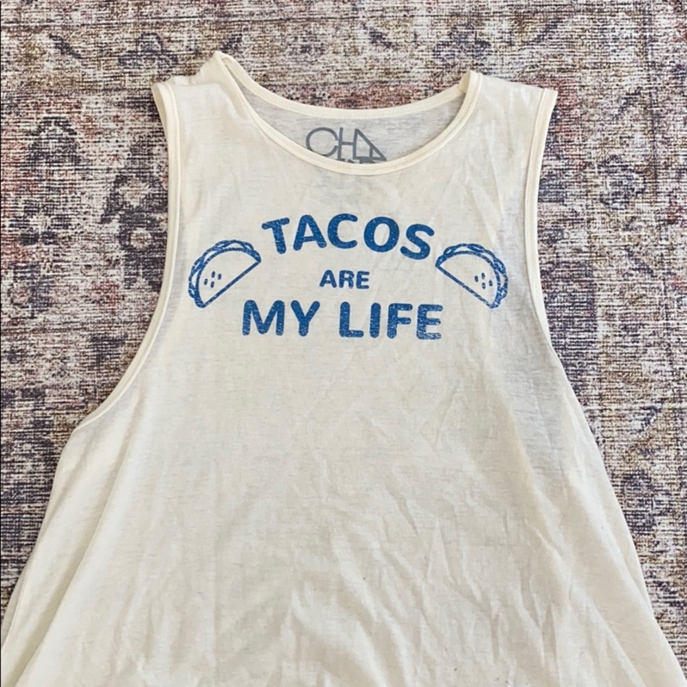 Chaser tacos graphic tank